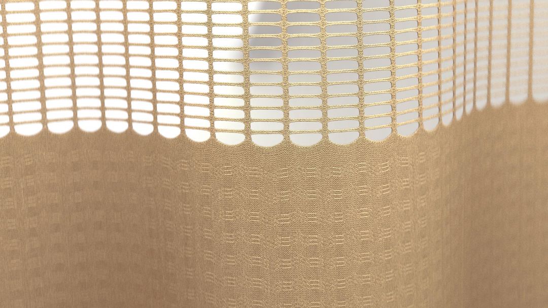 Cubicle Curtains with Integral Mesh