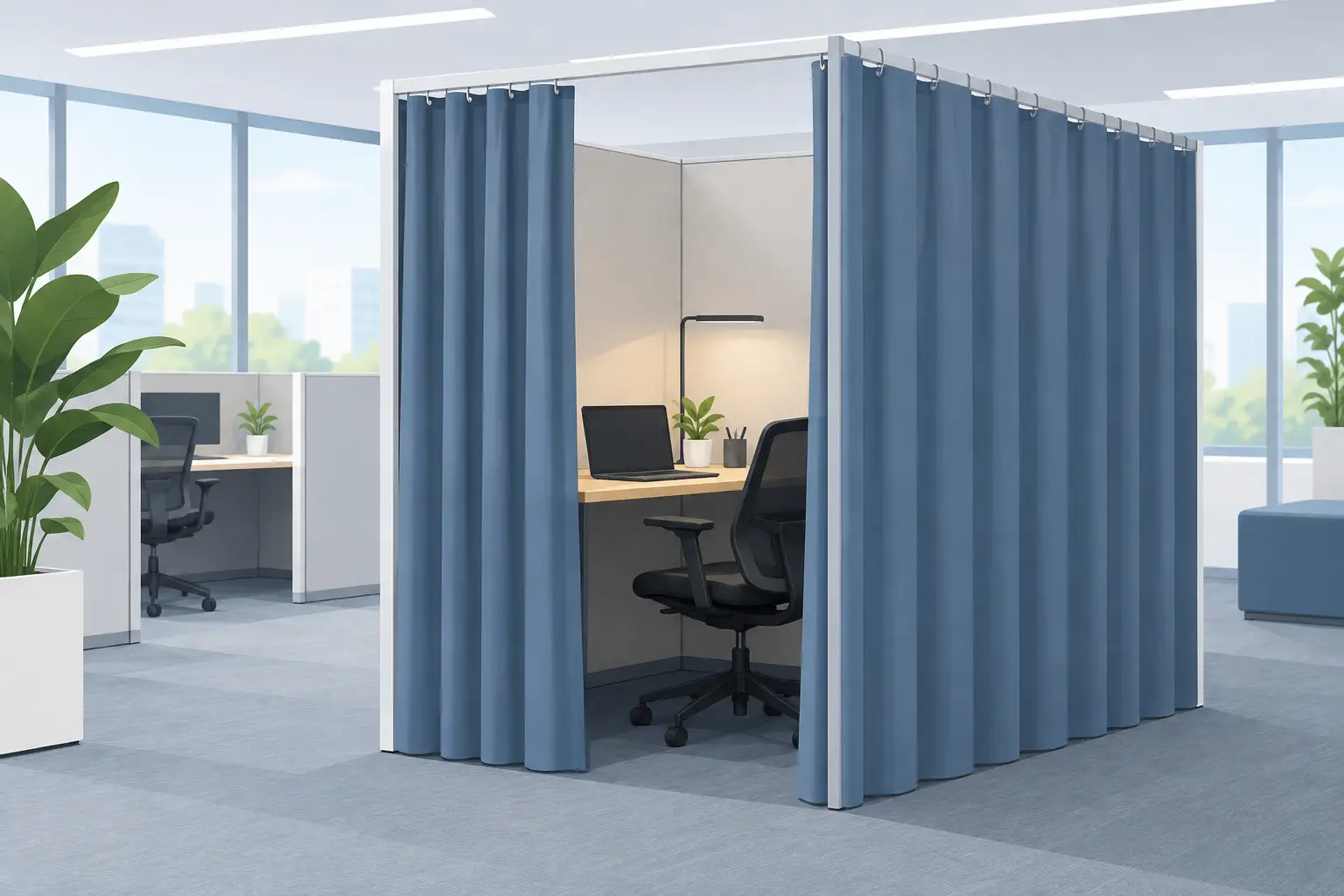 You are currently viewing Cubicle Privacy Curtains That Fit the Space