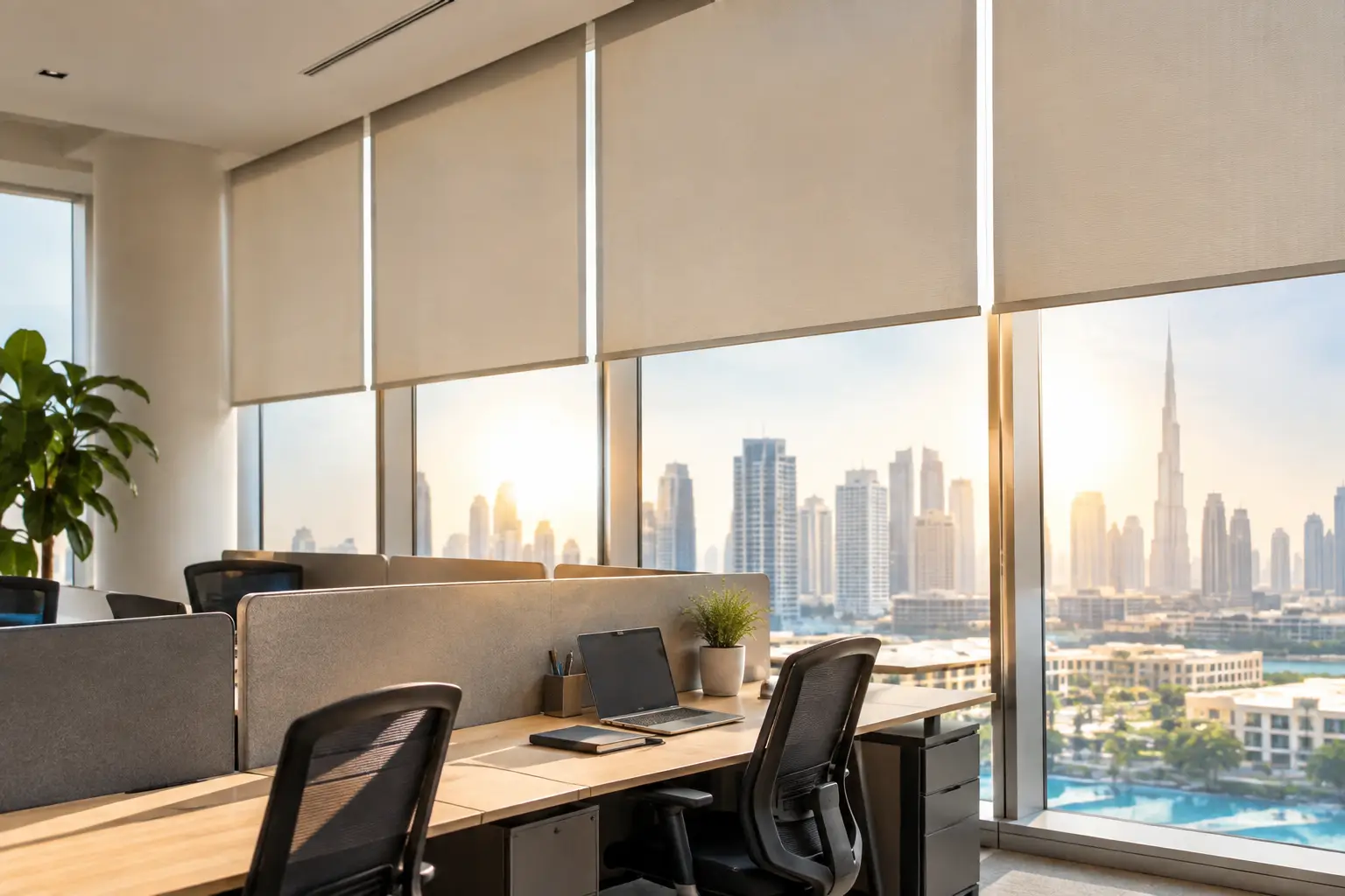 Read more about the article Office Sunscreen Blinds Dubai for Better Workspaces