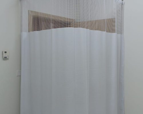 Privacy Curtain - Behind the Door - Pure White