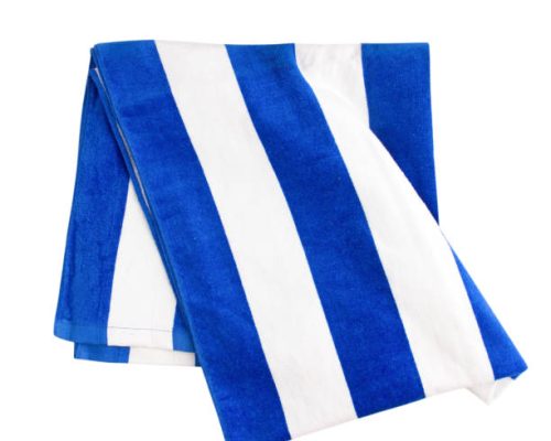 Blue Stripes Beach Towel